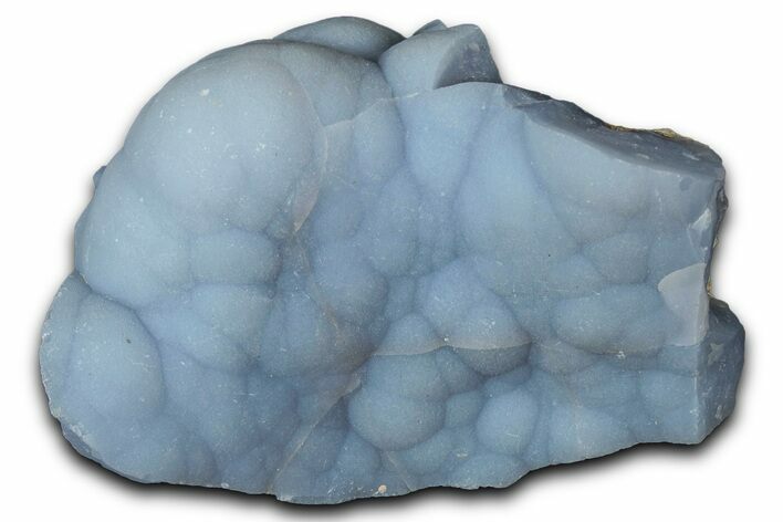 Botryoidal Blue Chalcedony Pseudomorph After Anhydrite - Peru #352429